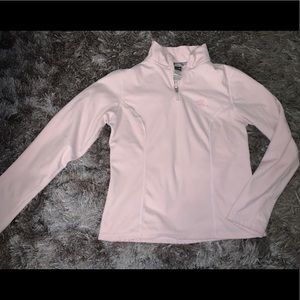 The North Face light pink fleece pullover